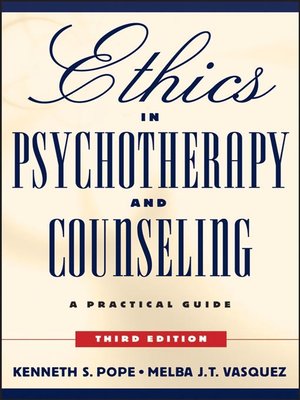 cover image of Ethics in Psychotherapy and Counseling